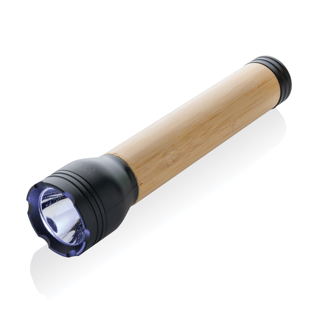 Lucid 5W Taschenlampe aus RCS recyceltem Kunststoff & Bambus