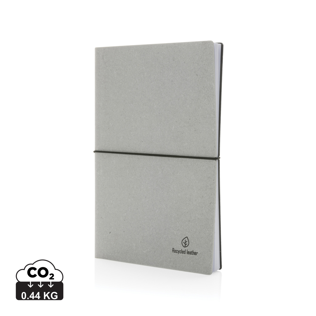 A5 Notizbuch aus GRS recyceltem Leder A5 Notizbuch aus GRS recyceltem Leder