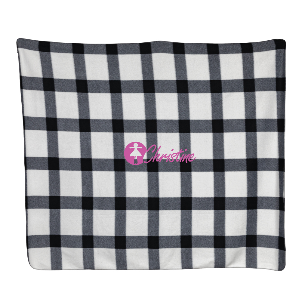 Weiche karierte Fleece-Decke