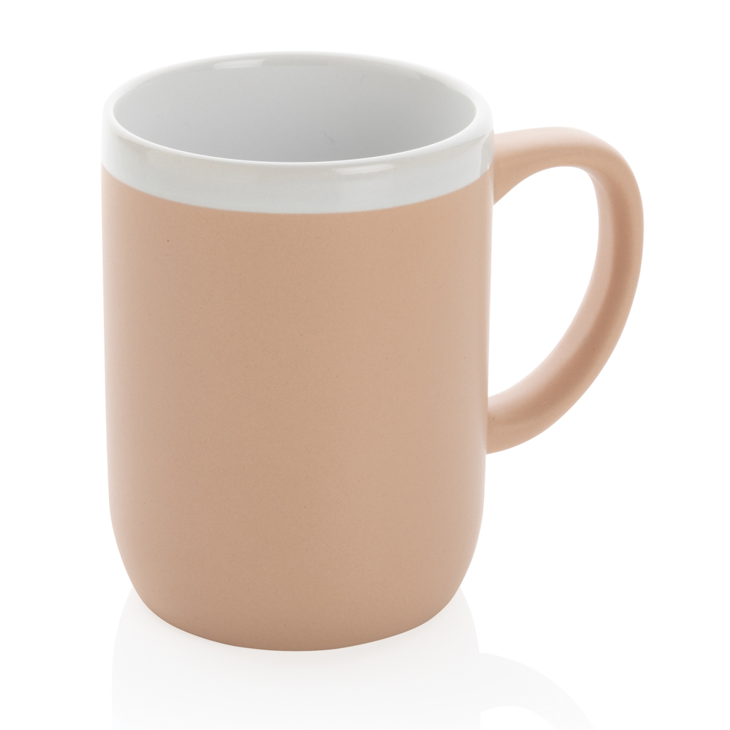 Keramiktasse mit weißem Rand, 300ml Keramiktasse mit weißem Rand, 300ml