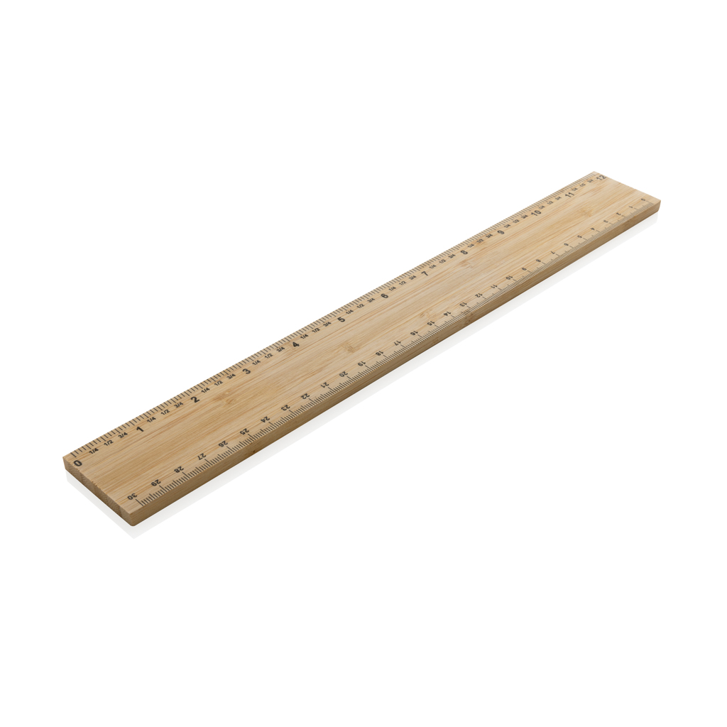 Timberson extra dickes 30cm doppelseitiges Bambuslineal