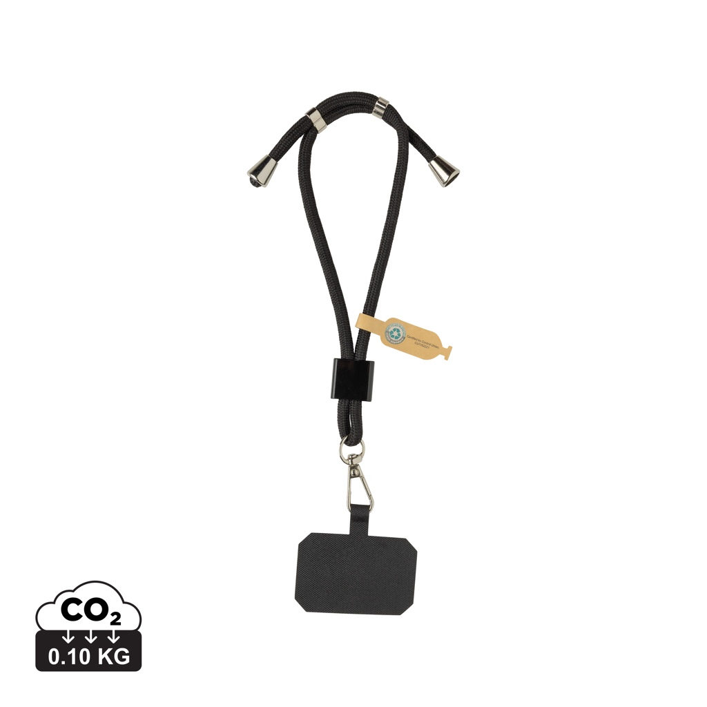 CarryLoop verstellbares Handy-Armband aus RCS rec. PET CarryLoop verstellbares Handy-Armband aus RCS rec. PET