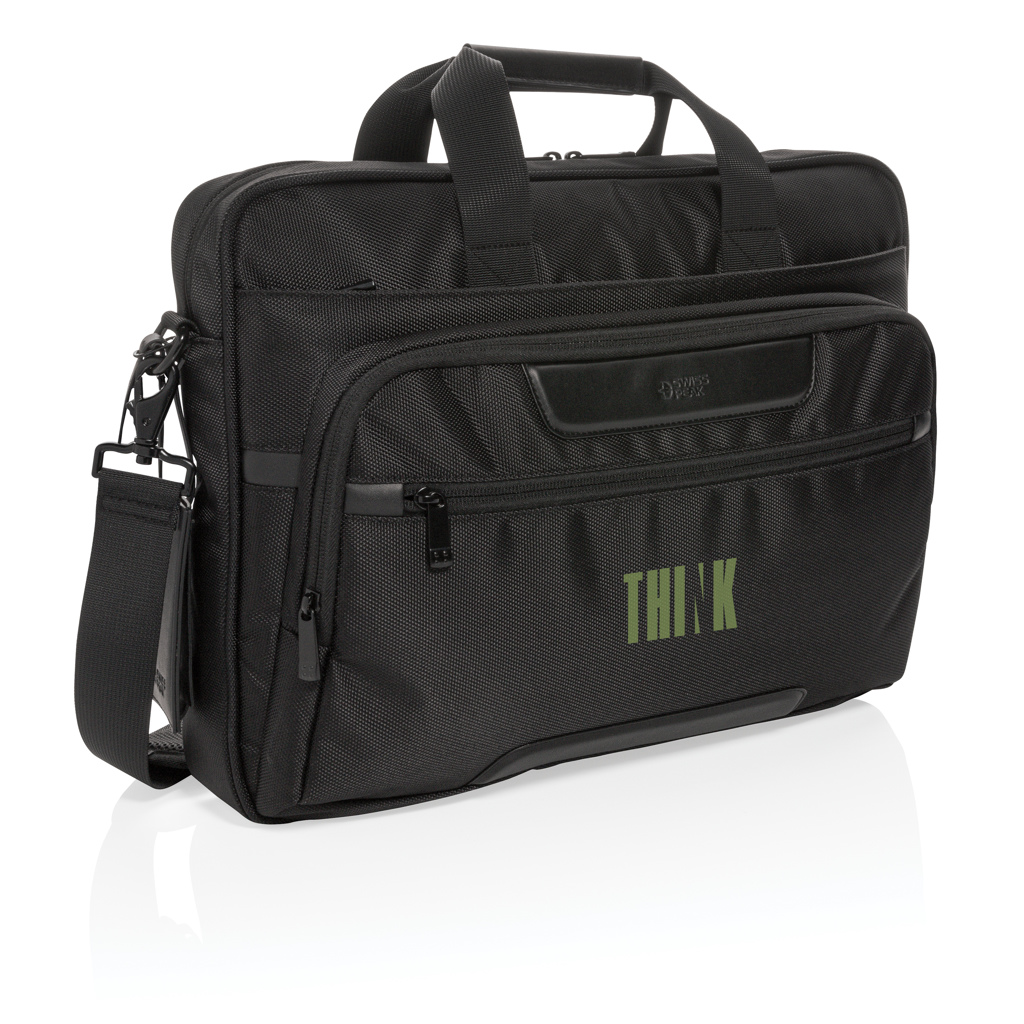 Swiss Peak RPET Voyager RFID 15.6" Laptoptasche