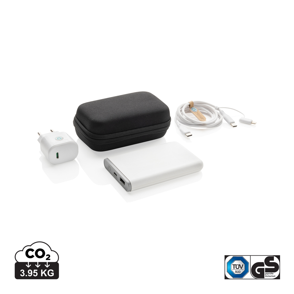 Surge 3-tlg. 20W Type-C Ladeset aus RCS recyceltem PET Surge 3-tlg. 20W Type-C Ladeset aus RCS recyceltem PET