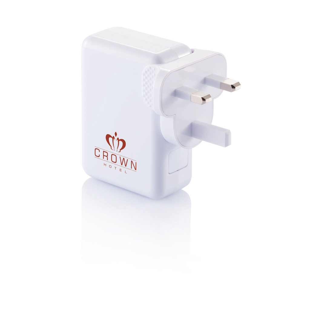 Reiseadapter mit 4fachem USB Anschluss Reiseadapter mit 4fachem USB Anschluss