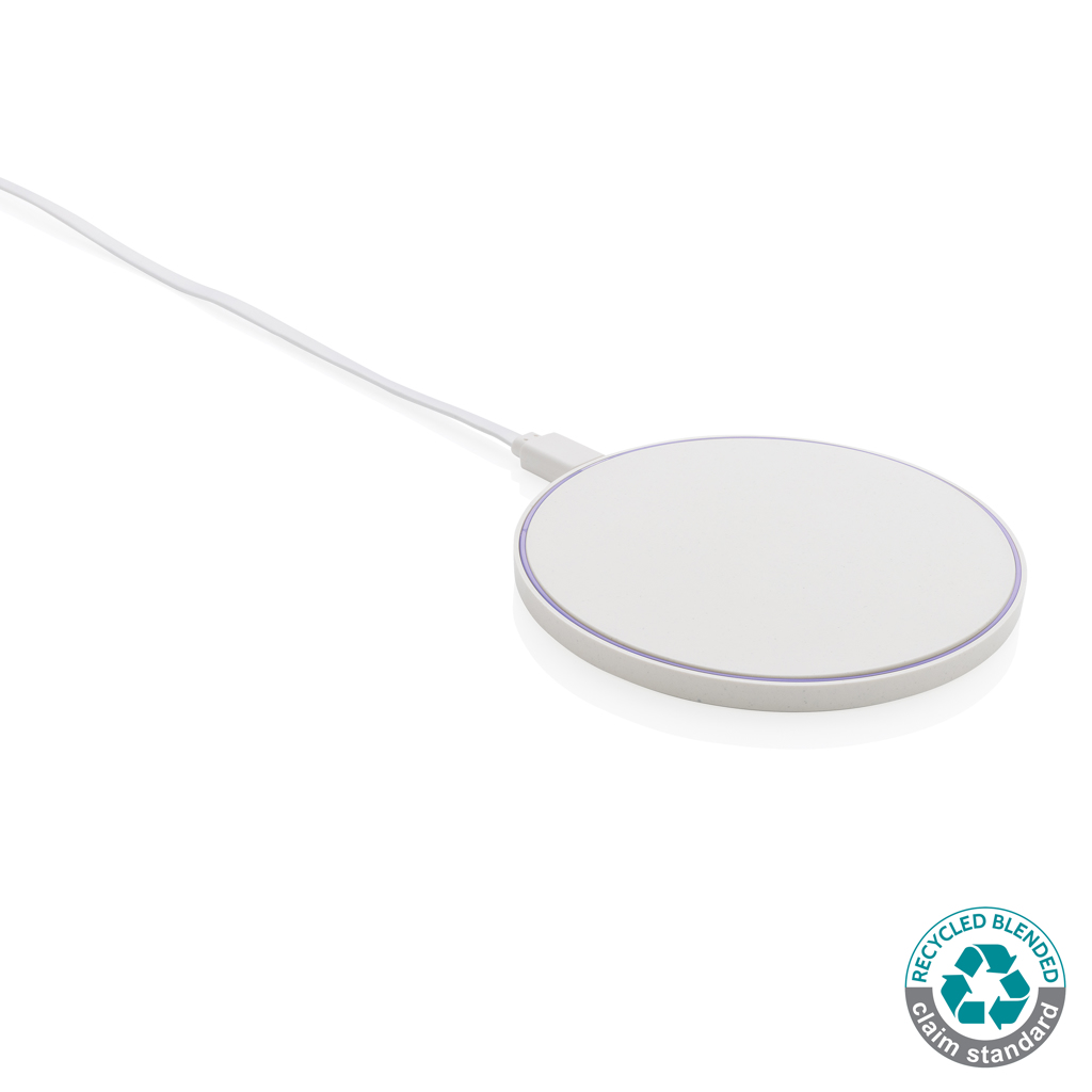 10W Wireless Charger aus RCS Standard recyceltem Kunststoff