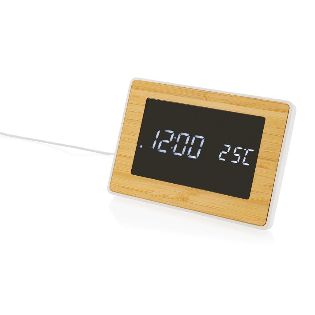 Utah LED-Uhr aus RCS rKunststoff & Bambus Utah LED-Uhr aus RCS rKunststoff & Bambus