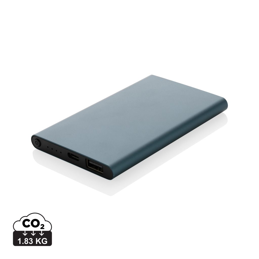 4.000mAh Type-C Powerbank aus RCS recyeltem ABS & Aluminium 4.000mAh Type-C Powerbank aus RCS recyeltem ABS & Aluminium