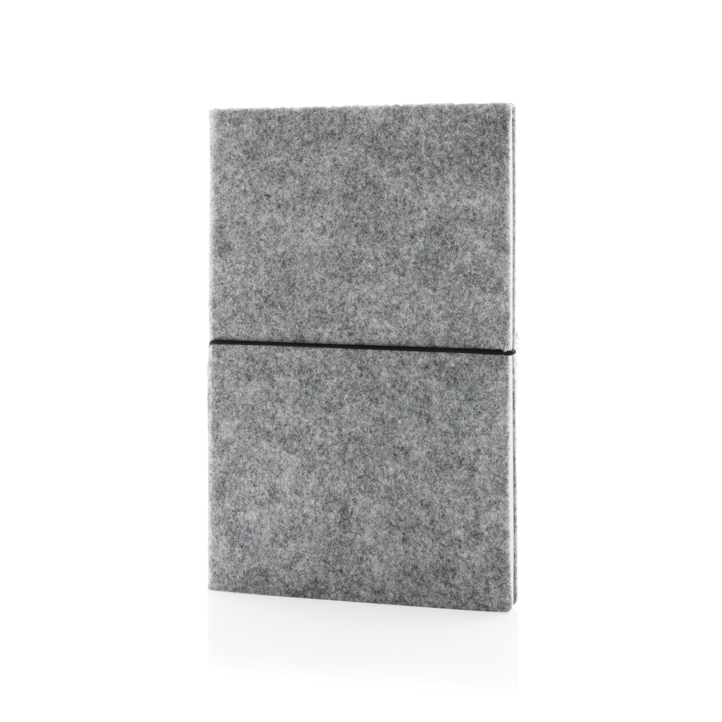 A5-Softcover-Notizbuch aus GRS zertifiert recyceltem Filz
