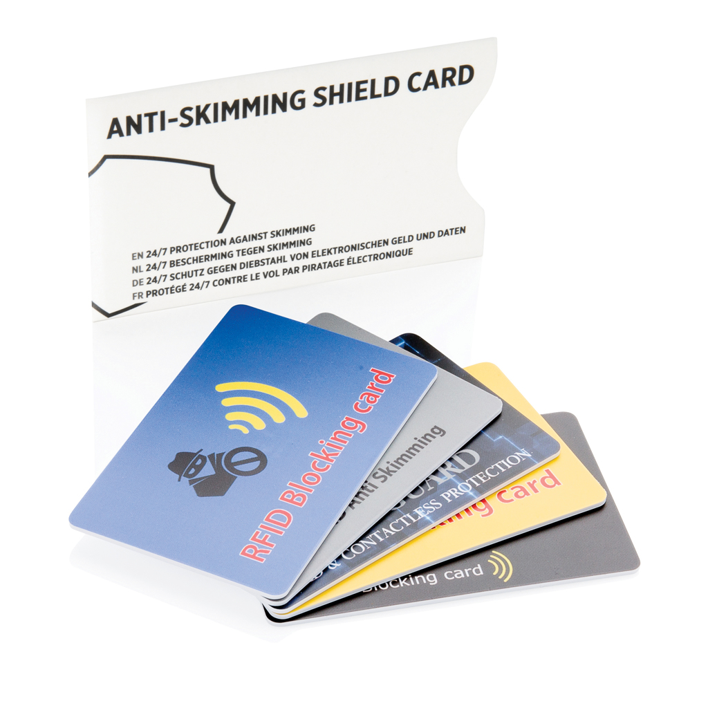 RFID Anti-Skimming-Karte mit aktivem Störchip RFID Anti-Skimming-Karte mit aktivem Störchip