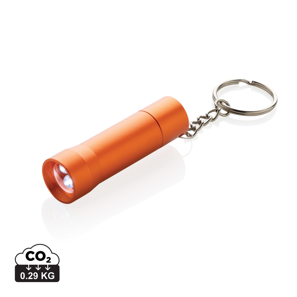 Flash Schlüsselanhänger-Taschenlampe aus RCS rec. Aluminium Flash Schlüsselanhänger-Taschenlampe aus RCS rec. Aluminium
