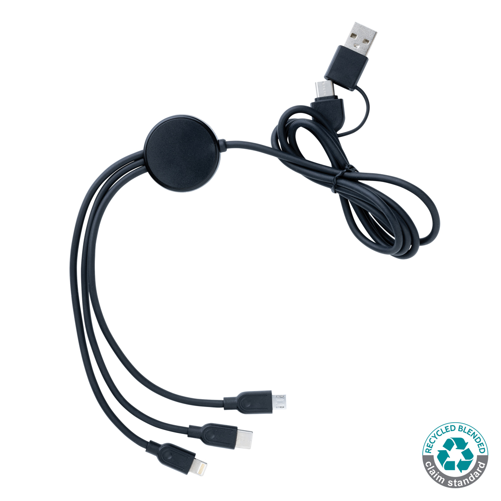 6-in-1 Kabel aus RCS recyceltem TPE und recyceltem Plastik
