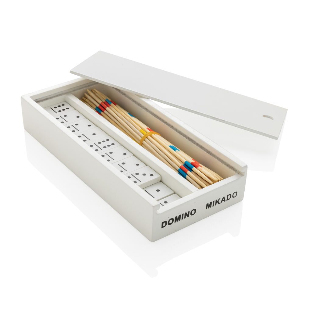 Deluxe Mikado/Domino Set in Holzbox Deluxe Mikado/Domino Set in Holzbox